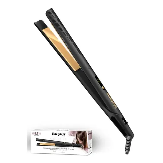ВЫПРЯМИТЕЛЬ ДЛЯ ВОЛОС BABYLISS GOLD CERAMIC 25MM | ST420E, ЧЁРНЫЙ