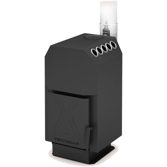 ТРУБНАЯ ОТОПИТЕЛЬНО-ВАРОЧНАЯ ПЕЧЬ ТЕПЛОДАР ТОП-140 ДЧ 14 KW