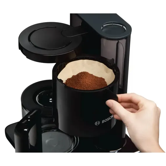 КАПЕЛЬНАЯ КОФЕВАРКА BOSCH STYLINE TKA8013, 1100ВТ, ЧЁРНЫЙ