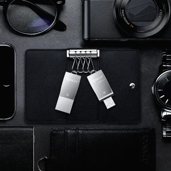 USB FLASH НАКОПИТЕЛЬ APACER AH750, 16ГБ, СЕРЕБРИСТЫЙ