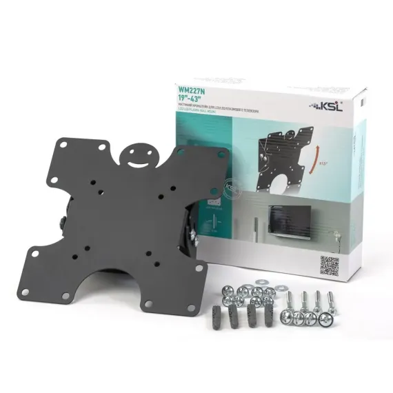 НАСТЕННОЕ КРЕПЛЕНИЕ ДЛЯ ТЕЛЕВИЗОРА KSL WM227N, ЧЁРНЫЙ