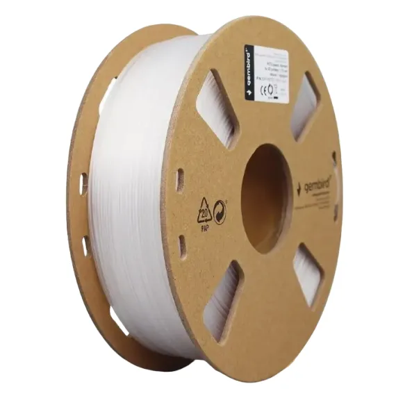 НИТЬ ДЛЯ 3D-ПРИНТЕРА GEMBIRD 3DP-PETG1.75-01-W, PETG, БЕЛЫЙ, 1.75 ММ, 1 КГ
