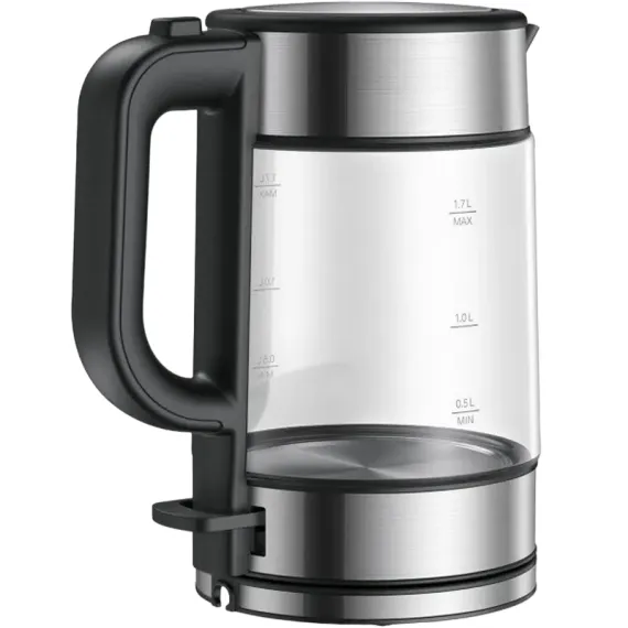 ЭЛЕКТРОЧАЙНИК XIAOMI ELECTRIC GLASS KETTLE, ЧЁРНЫЙ/НЕРЖАВЕЮЩАЯ СТАЛЬ