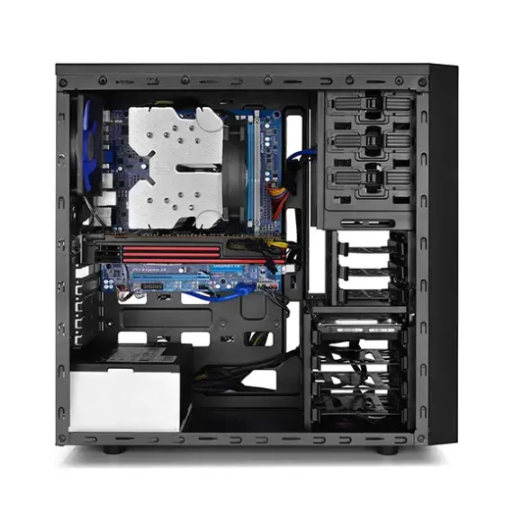 КОМПЬЮТЕРНЫЙ КОРПУС DEEPCOOL TESSERACT BF, MICRO-ATX, ATX, ЧЁРНЫЙ