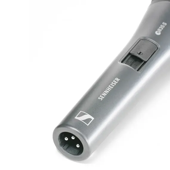 КАРАОКЕ МИКРОФОН SENNHEISER E 835-S, ПРОВОДНОЙ АНАЛОГОВЫЙ, СЕРЫЙ