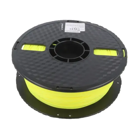 НИТЬ ДЛЯ 3D-ПРИНТЕРА GEMBIRD 3DP-PLA1.75-01-FY, PLA, ЖЕЛТЫЙ ФЛУОРЕСЦЕНТНЫЙ, 1.75 ММ, 1КГ