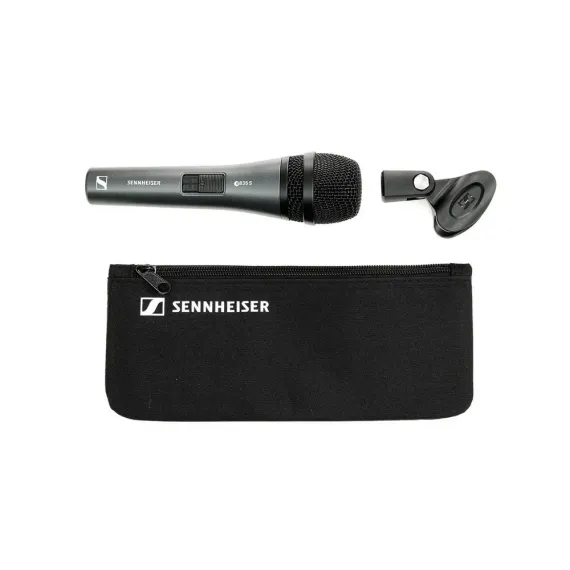 КАРАОКЕ МИКРОФОН SENNHEISER E 835-S, ПРОВОДНОЙ АНАЛОГОВЫЙ, СЕРЫЙ