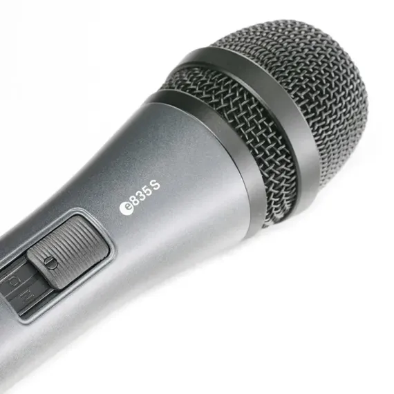 КАРАОКЕ МИКРОФОН SENNHEISER E 835-S, ПРОВОДНОЙ АНАЛОГОВЫЙ, СЕРЫЙ