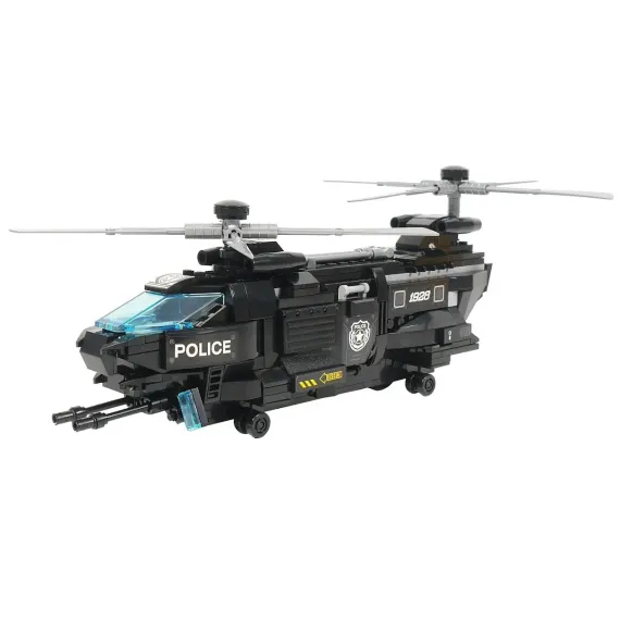 КОНСТРУКТОР QMAN BLOCK MISSION-EAGLE HELICOPTER, ЧЁРНЫЙ (1928)