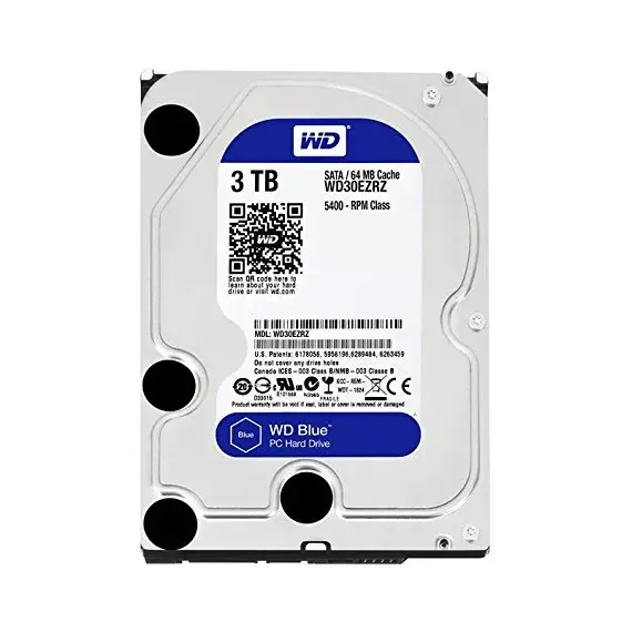 3.5" HDD  3.0TB-SATA-  64MB  WESTERN DIGITAL "BLUE (WD30EZRZ)"