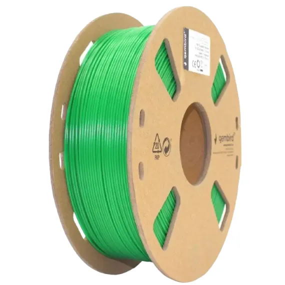 НИТЬ ДЛЯ 3D-ПРИНТЕРА GEMBIRD 3DP-PETG1.75-01-G, PETG, ЗЕЛЕНЫЙ, 1.75 ММ, 1 КГ