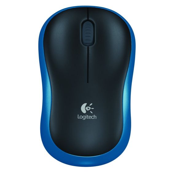 LOGITECH WIRELESS MOUSE M185 BLUE, OPTICAL MOUSE FOR NOTEBOOKS,