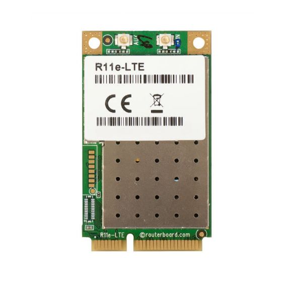 КАРТА MINIPCI-E MIKROTIK R11E-LTE / 2G/3G/4G/LTE / ПОДДЕРЖКА ДИАПАЗОНОВ 1/2/3/5/7/8/20/38/40
