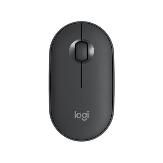 LOGITECH WIRELESS MOUSE PEBBLE M350 GRAPHITE, OPTICAL MOUSE FOR