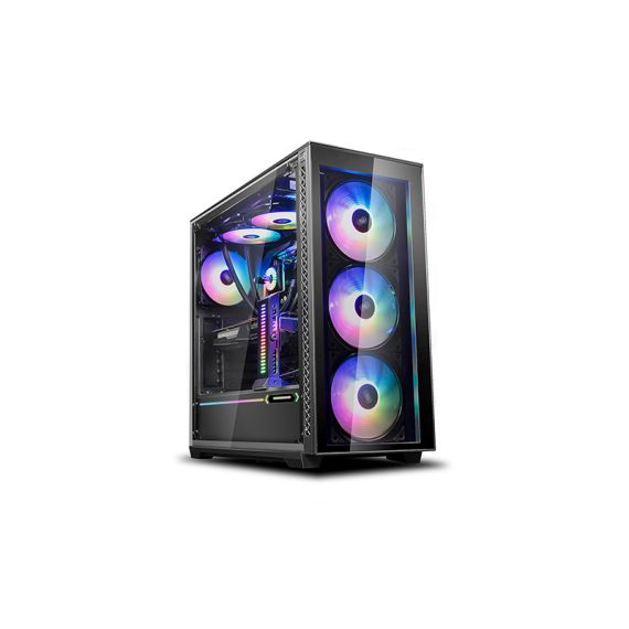 CARCASA DEEPCOOL MATREXX 70 ADD-RGB 3F / W/OPSU / SIDE PANEL / 3X120MM RGB FANS / RGB LED STRIP / ATX / BLACK