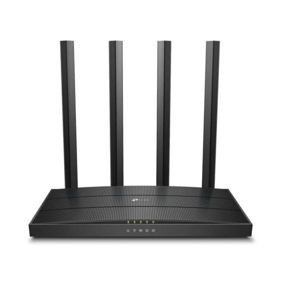 WIRELESS ROUTER TP-LINK ARCHER C80 / AC1900 DUAL BAND / WI-FI5 / GIGABIT / 1WAN+4LAN / 4 FIXED ANTENNAS