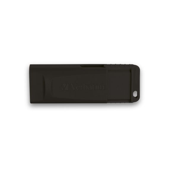 USB FLASH DRIVE VERBATIM SLIDER BLACK USB2.0 16GB