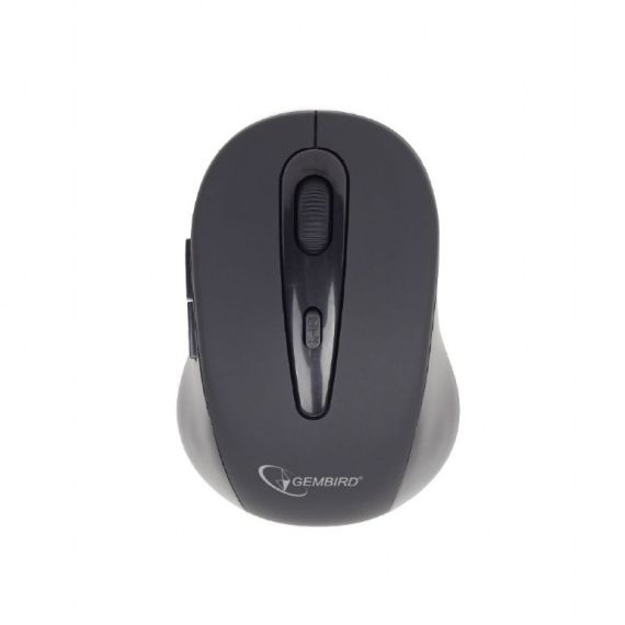 GEMBIRD MUSWB2, BLUETOOTH OPTICAL MOUSE, 6-BUTTON, 800/1200/1600DPI, NANO RECIVER, USB, BLACK