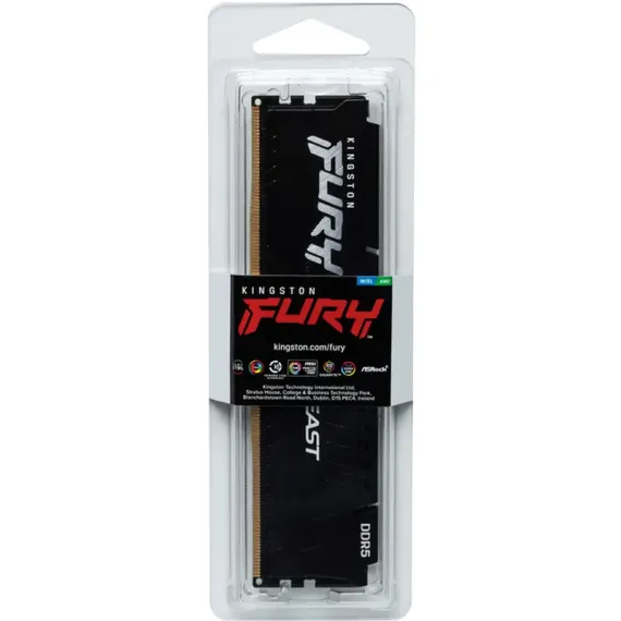 ОПЕРАТИВНАЯ ПАМЯТЬ KINGSTON FURY BEAST, DDR5 SDRAM, 6400 МГЦ, 16ГБ, KF564C32BB-16