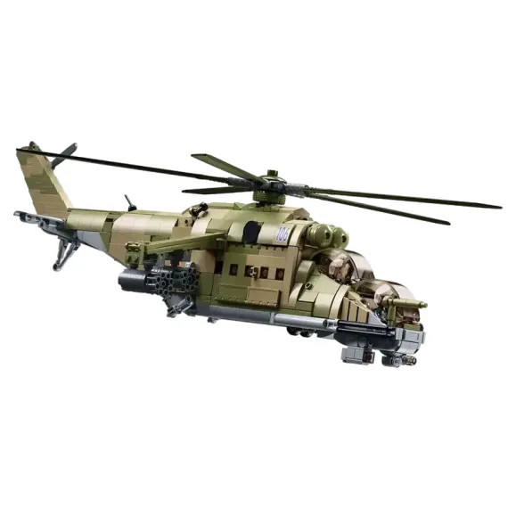 КОНСТРУКТОР SLUBAN ИСТРЕБИТЕЛЬ MI-24S, B1137, 12+