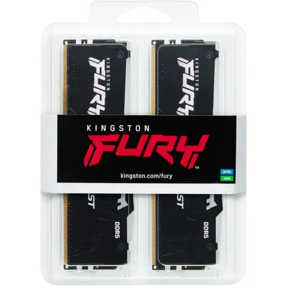 ОПЕРАТИВНАЯ ПАМЯТЬ KINGSTON FURY BEAST RGB, DDR5 SDRAM, 6000 МГЦ, 32 ГБ, KF560C30BBAK2-32