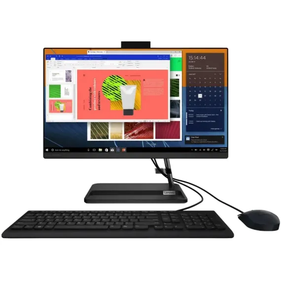 МОНОБЛОК LENOVO IDEACENTRE 3 24IAP7, 23,8", INTEL CORE I3-1215U, 8ГБ/512ГБ, БЕЗ ОС, ЧЁРНЫЙ