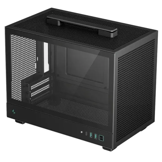 КОМПЬЮТЕРНЫЙ КОРПУС DEEPCOOL CH160, MINI-ITX, БЕЗ БЛОКА ПИТАНИЯ, ЧЁРНЫЙ