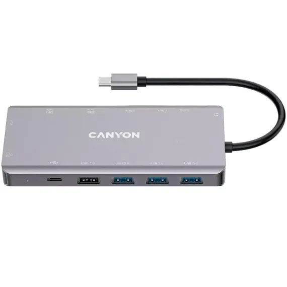 USB-КОНЦЕНТРАТОР CANYON CNS-TDS12, СЕРЫЙ