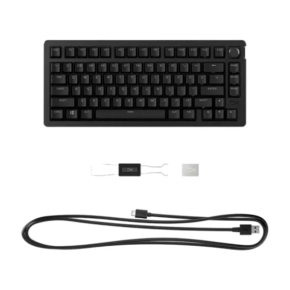 КЛАВИАТУРА HYPERX ALLOY RISE 75, ПРОВОДНОЕ, ЧЁРНЫЙ
