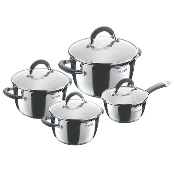 НАБОР ПОСУДЫ RONDELL FLAMME, 24CM, СЕРЕБРИСТЫЙ