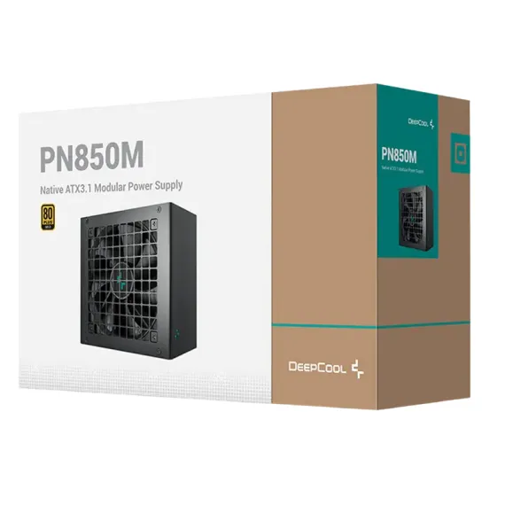 БЛОК ПИТАНИЯ ДЛЯ КОМПЬЮТЕРОВ DEEPCOOL PN850M, 850ВТ, ATX, ПОЛНОСТЬЮ МОДУЛЬНЫЙ