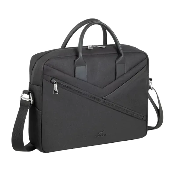 СУМКА ДЛЯ НОУТБУКА RIVACASE 8124, 15", ECO-FRIENDLY RPET ПОЛИЭСТЕР, ЧЁРНЫЙ