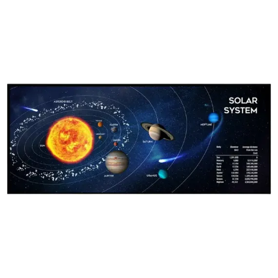 ИГРОВОЙ КОВРИК ДЛЯ МЫШИ GEMBIRD MP-SOLARSYSTEM-XL-01, LARGE, ЧЁРНЫЙ