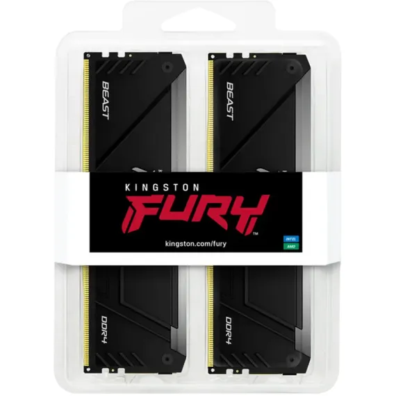 ОПЕРАТИВНАЯ ПАМЯТЬ KINGSTON FURY BEAST RGB, DDR4 SDRAM, 3600 МГЦ, 32 ГБ, KF436C18BB2AK2/32