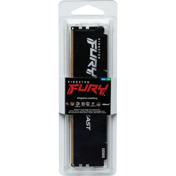 ОПЕРАТИВНАЯ ПАМЯТЬ KINGSTON FURY BEAST, DDR5 SDRAM, 6000 МГЦ, 8ГБ, KF560C30BB-8