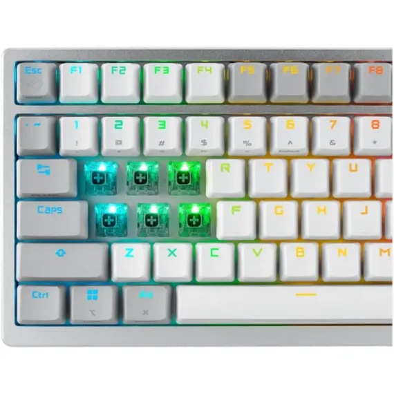 КЛАВИАТУРА ASUS ROG AZOTH, ПРОВОДНОЕ / БЕСПРОВОДНОЕ, БЕЛЫЙ