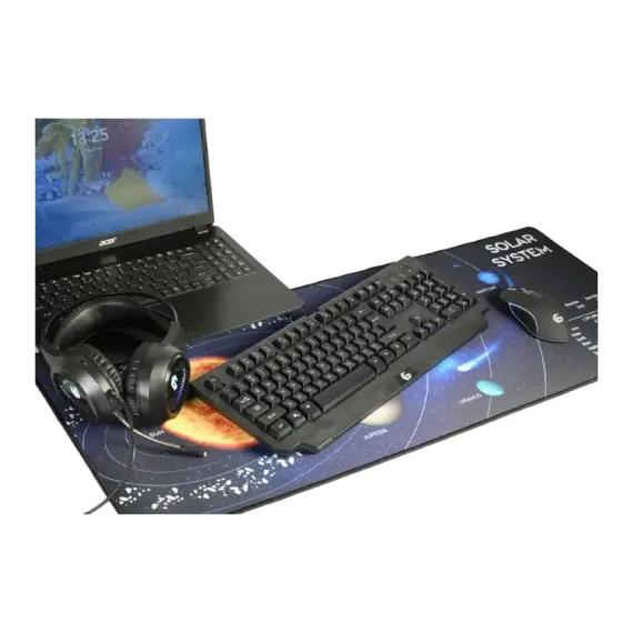 ИГРОВОЙ КОВРИК ДЛЯ МЫШИ GEMBIRD MP-SOLARSYSTEM-XL-01, LARGE, ЧЁРНЫЙ