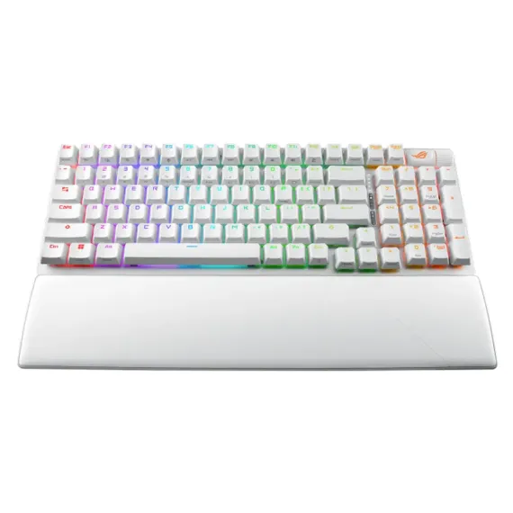 КЛАВИАТУРА ASUS ROG STRIX SCOPE II 96, ПРОВОДНОЕ / БЕСПРОВОДНОЕ, БЕЛЫЙ