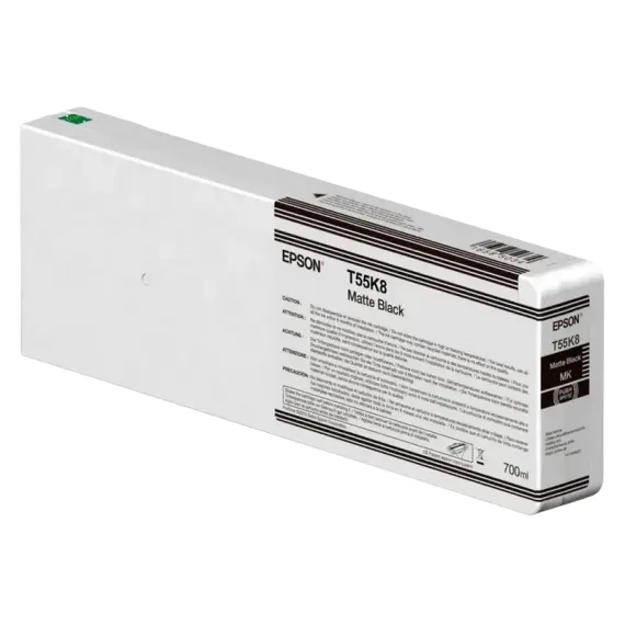 КАРТРИДЖ ЧЕРНИЛЬНЫЙ EPSON T55K80N ULTRACHROME HDX/HD, 700МЛ, МАТОВЫЙ ЧЕРНЫЙ