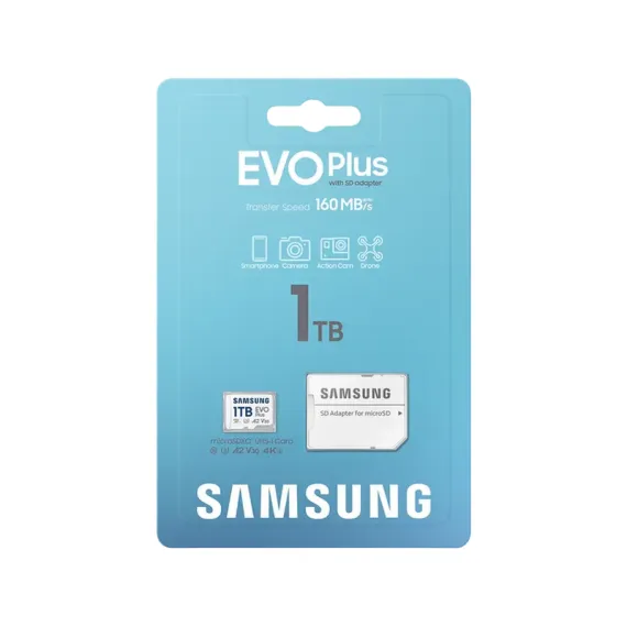 КАРТА ПАМЯТИ SAMSUNG EVO PLUS MICROSDXC, 1024ГБ (MB-MC1T0SA/)