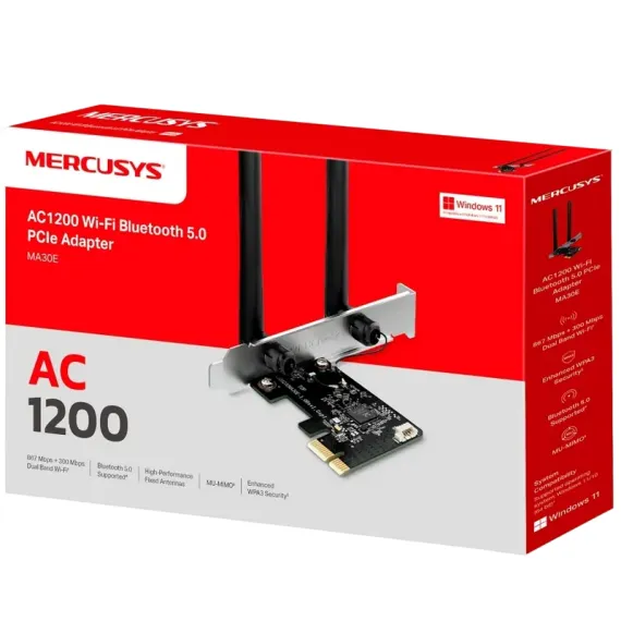СЕТЕВОЙ АДАПТЕР PCIE MERCUSYS MA30E