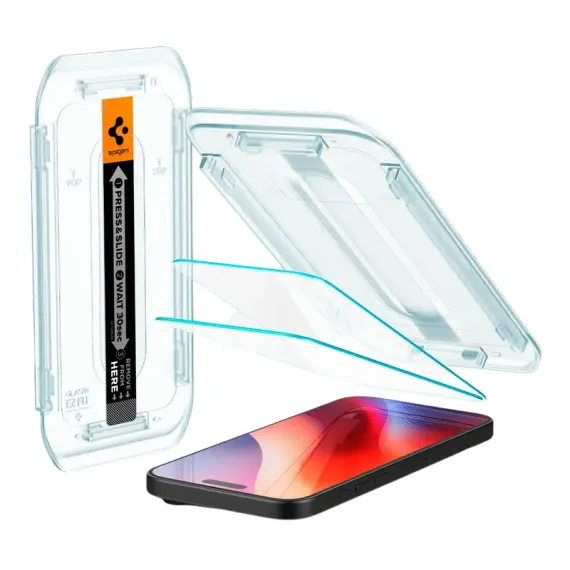 ЗАЩИТНОЕ СТЕКЛО SPIGEN IPHONE 16 GLAS. TR SLIM, ПРОЗРАЧНЫЙ