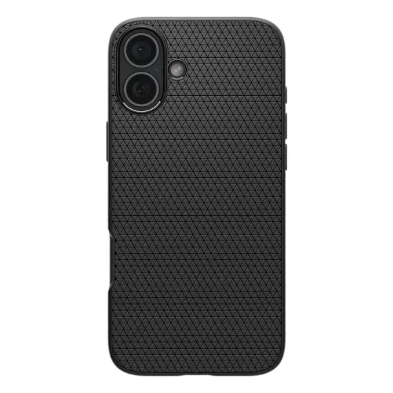 ЧЕХОЛ SPIGEN IPHONE 16 LIQUID AIR, МАТОВЫЙ ЧЕРНЫЙ