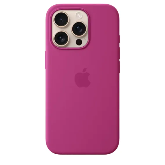 ЧЕХОЛ APPLE IPHONE 16 PRO SILICONE CASE WITH MAGSAFE, ФУКСИЯ
