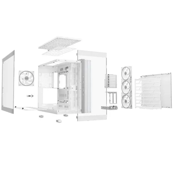 КОМПЬЮТЕРНЫЙ КОРПУС BE QUIET! LIGH BASE 900 FX, MIDI-TOWER, БЕЗ БЛОКА ПИТАНИЯ, БЕЛЫЙ