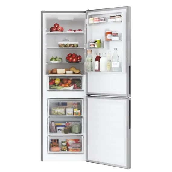ХОЛОДИЛЬНИК CANDY CCE3T618ES, СЕРЕБРИСТЫЙ