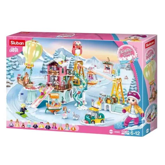 КОНСТРУКТОР SLUBAN B0962 "ОТДЫХ НА ГОРНОЛЫЖНОМ КУРОРТЕ", 6+