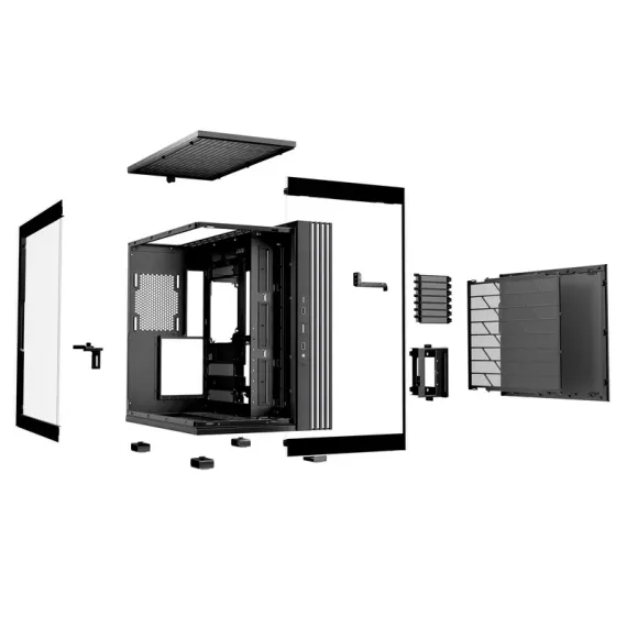 КОМПЬЮТЕРНЫЙ КОРПУС BE QUIET! LIGH BASE 600 DX, MIDI-TOWER, БЕЗ БЛОКА ПИТАНИЯ, ЧЁРНЫЙ