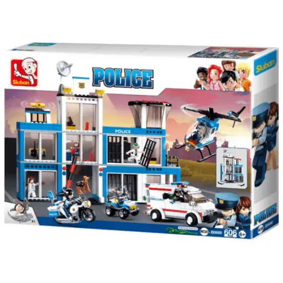 КОНСТРУКТОР SLUBAN B0660 "ГЛАВНОЕ УПРАВЛЕНИЕ ПОЛИЦИИ", 6+