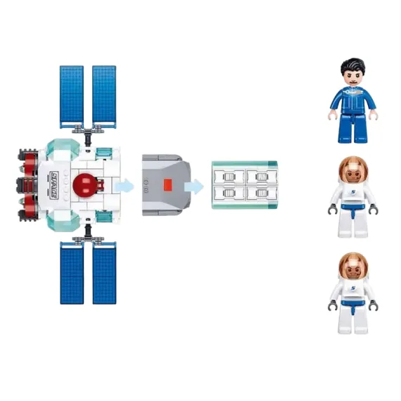 КОНСТРУКТОР SLUBAN" КОСМИЧЕСКАЯ СТАНЦИЯ" B1198, 6+